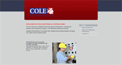 Desktop Screenshot of cole-electric.com